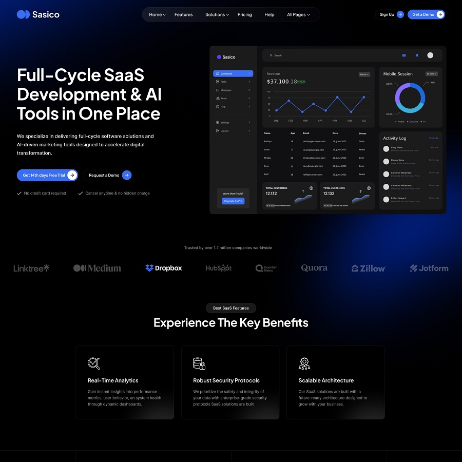 SaaS Startup Dark