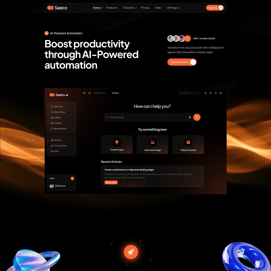 Help Desk Dark